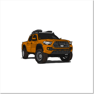 Toyota 4Runner Orange Posters and Art